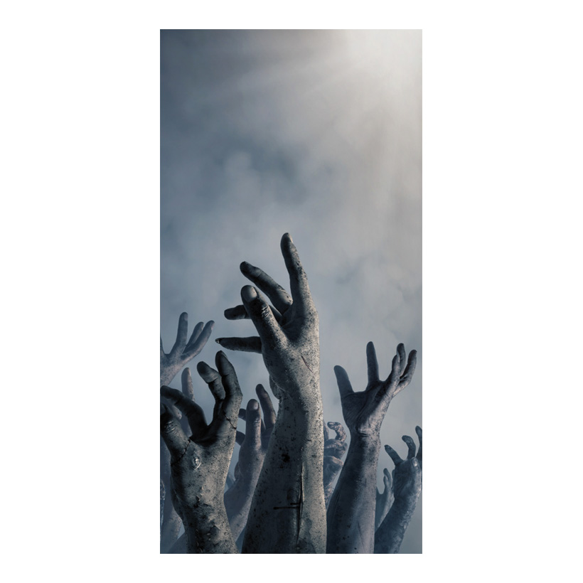 # Motivdruck Zombie Hände, 180x90cm aus Stoff