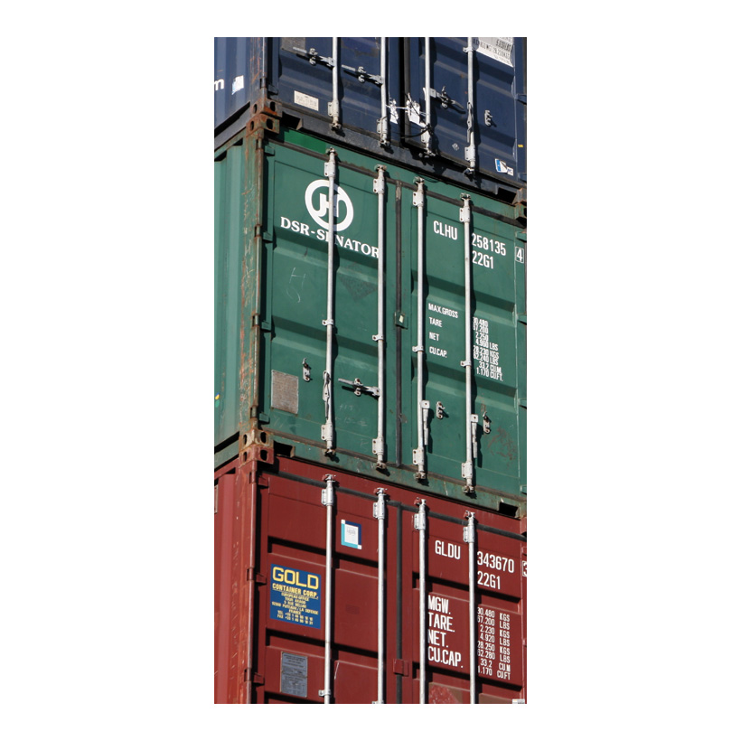 # Motivdruck  "Container", 180x90cm Stoff