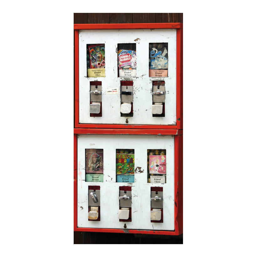 # Motivdruck "Kaugummiautomat", 80x200cm aus Stoff