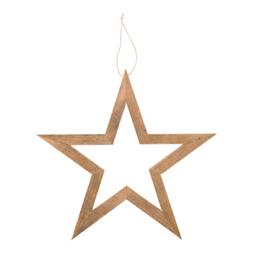 Stern aus Holz, 30x30x2cm mit Hänger
