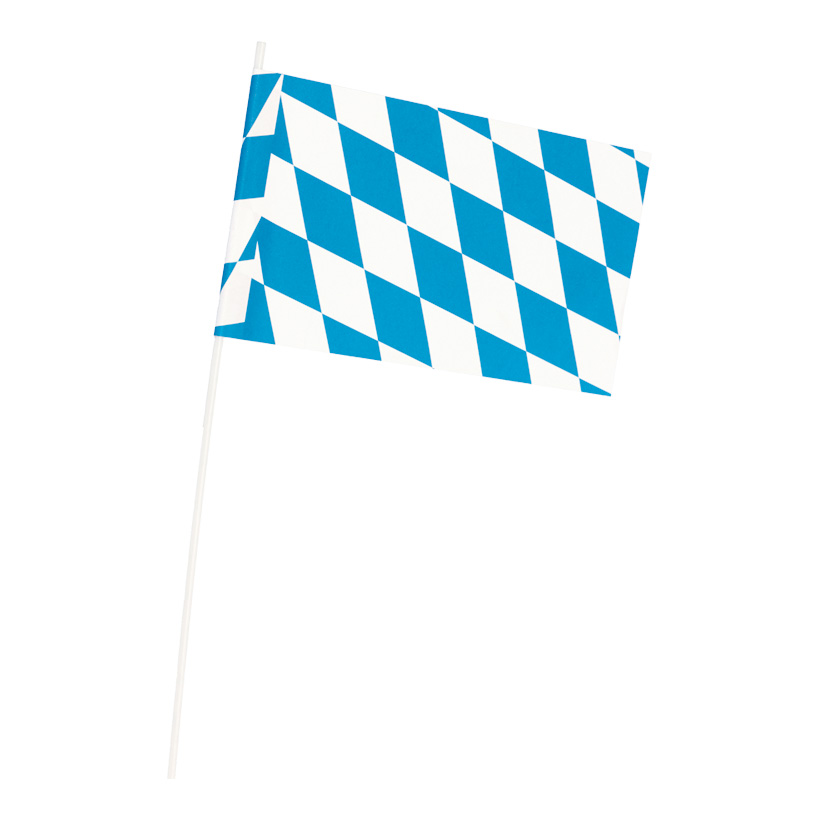 # Fahne "Bavaria", 12x22cm, Papier, mit Plastikstiel