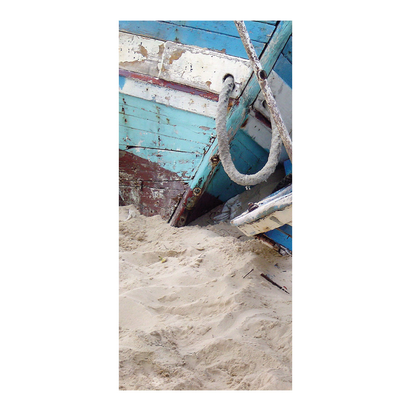 # Motivdruck "Fischerboote am Strand", 180x90cm Stoff