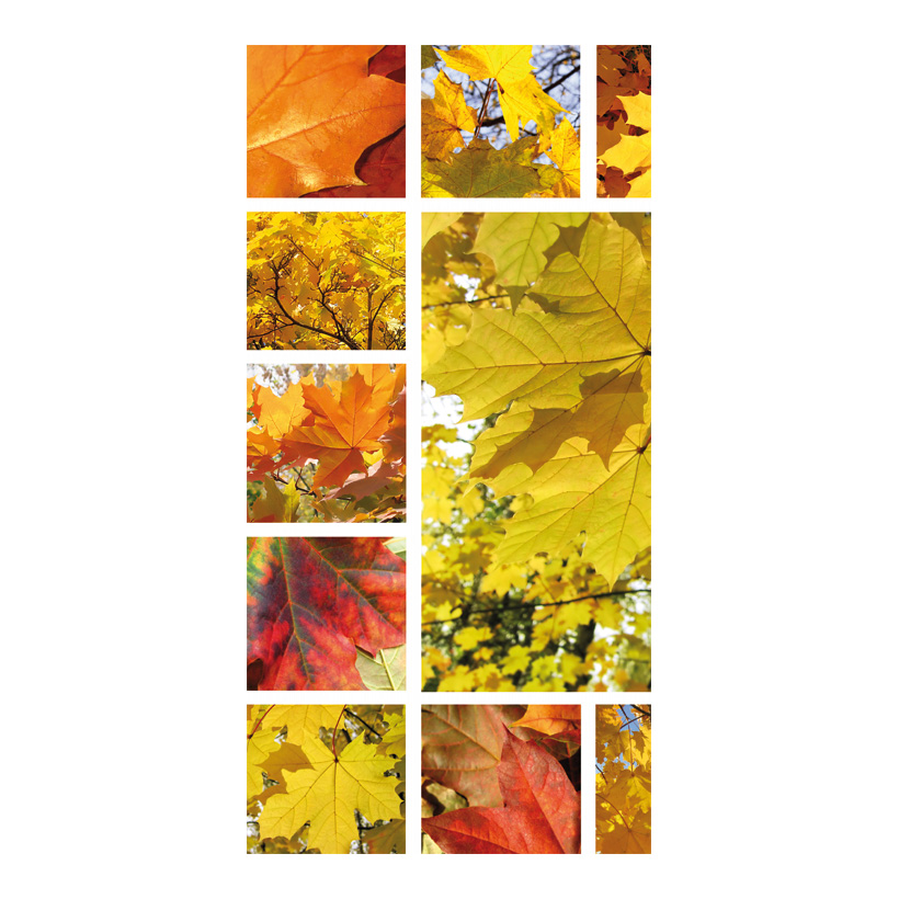 Motivdruck Herbstblättercollage, 80x200cm Papier