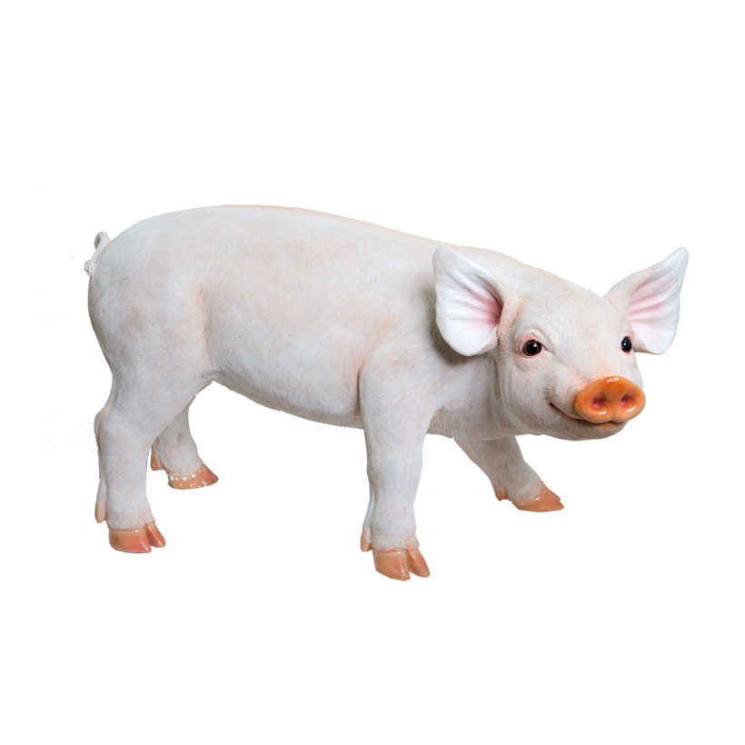 # Schwein, stehend, 47x24x28cm, Polyresin, für Innen und Außen