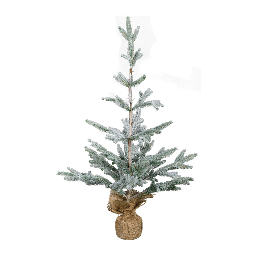 Weihnachtsbaum, 70cm beschneit, im Jutesack, 100% PE-Tips