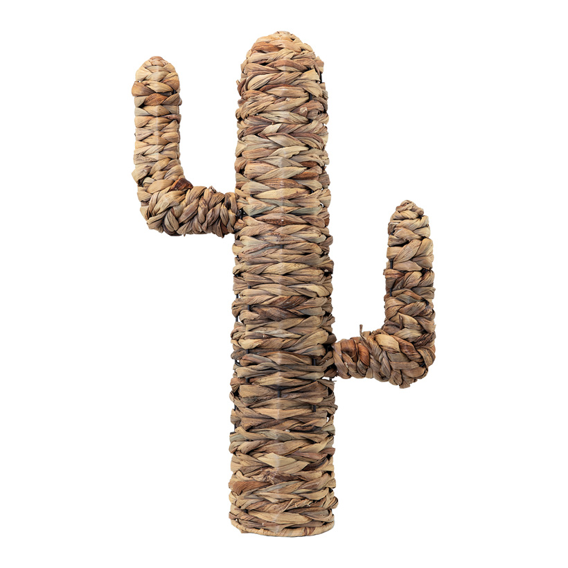 Kaktus, H: 65cm aus natürlichem Flechtmaterial