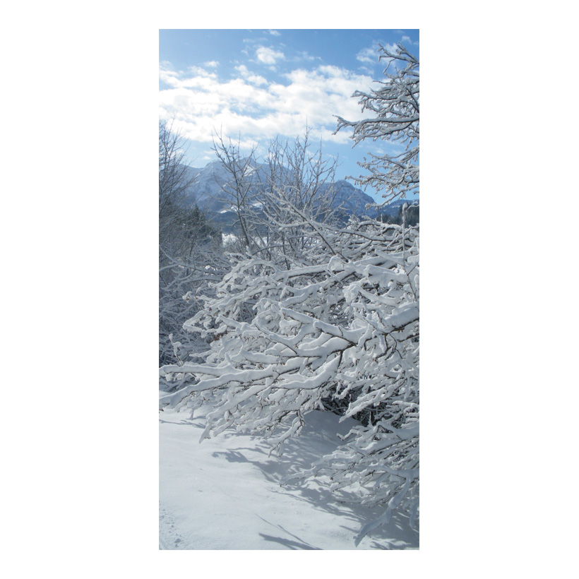 Motif imprimé  Branches de neige, 80x200cm tissu