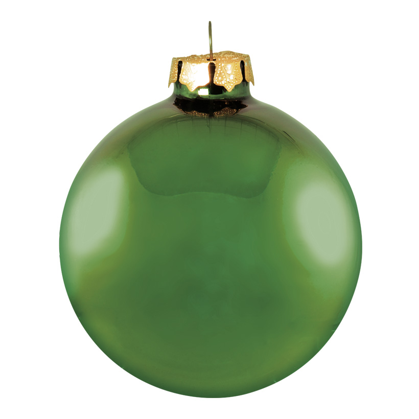 # Boule de Noel en verre, Ø 6cm, 6pcs./blister, brillant