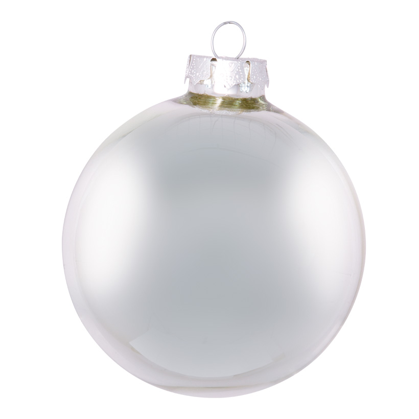 # Boule de Noel en verre, Ø 6cm, 6pcs./blister, mat