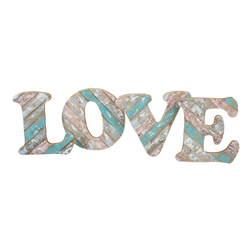 # Schriftzug "LOVE", 136x36cm, mit Aufhängung+Ständer, MDF-Holz