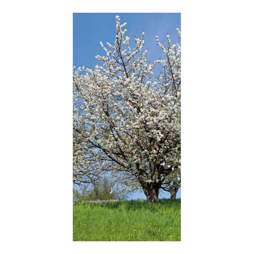 Motif imprimé Cerisier en fleurs, 80x200cm tissu