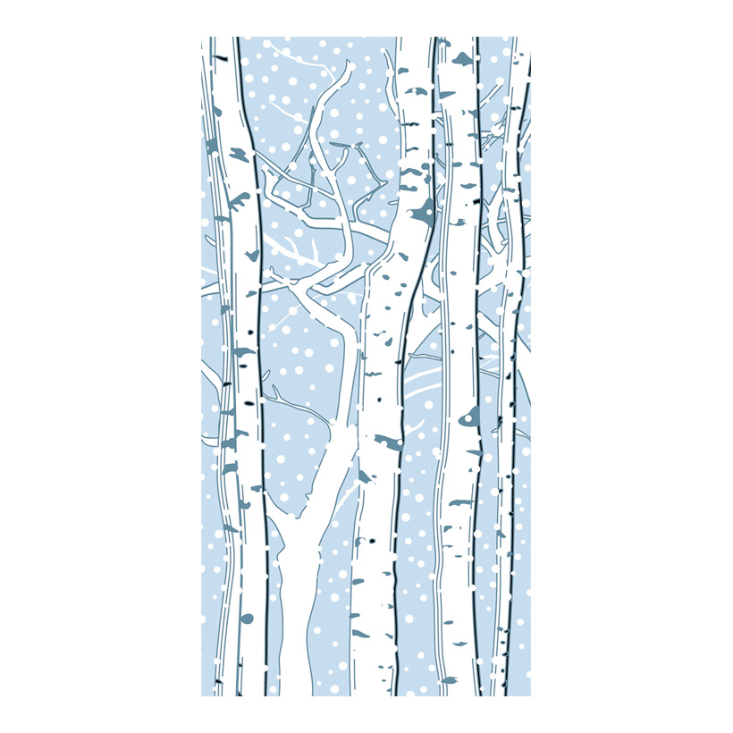 # Motivdruck "Birken im Schnee", 80x200cm Stoff