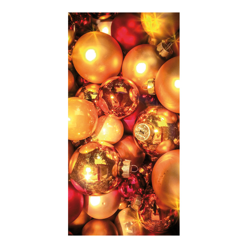 Motivdruck Weihnachtskugeln, 80x200cm aus Stoff