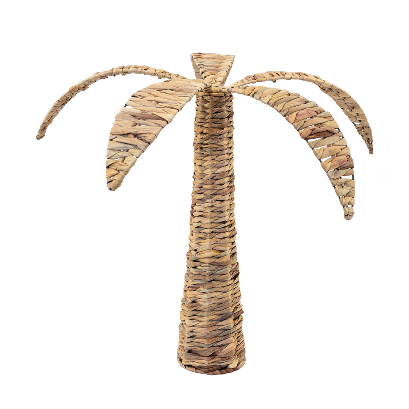 Palme, Ø: 68cm H: 50cm aus natürlichem Flechtmaterial, mehrteilig
