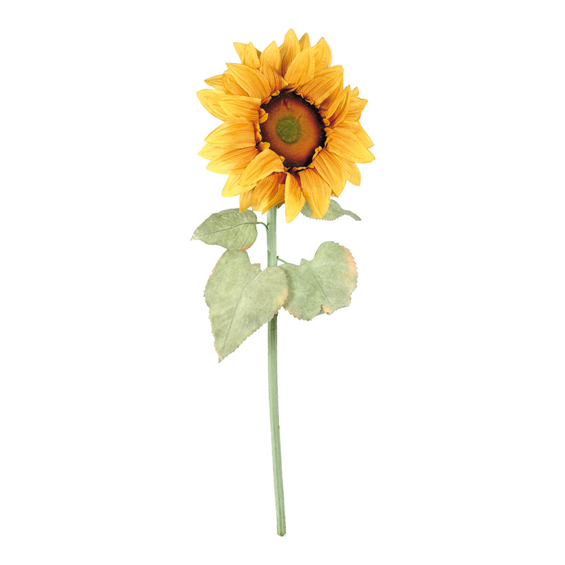 Sonnenblume,  Ø 30cm, 100cm, Kunstseide, Blätter beflockt