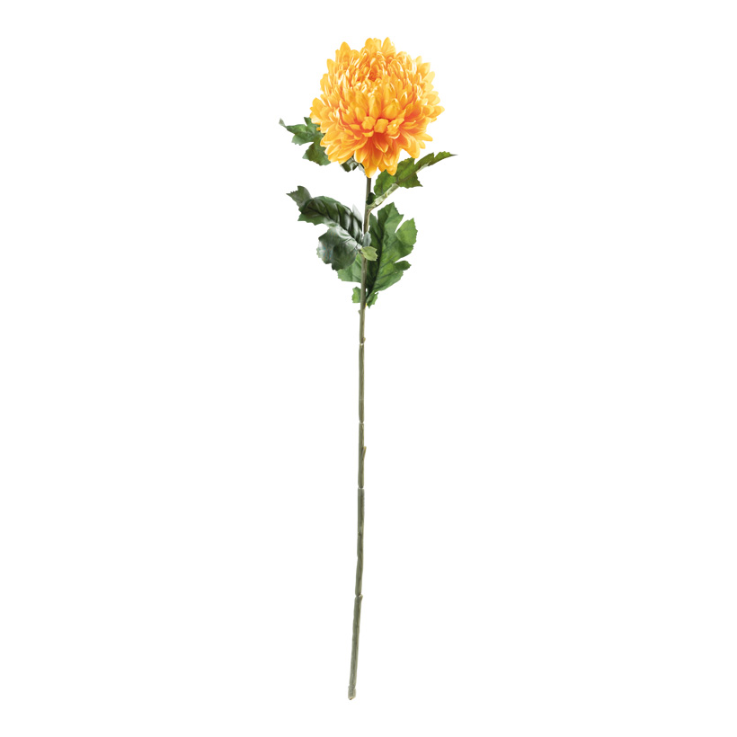 Chrysantheme am Stiel, 77cm Stiel: 46cm aus Kunststoff/Kunstseide, biegsam