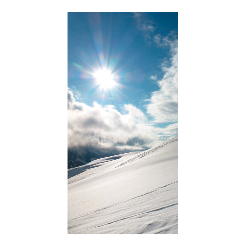 # Motif imprimé "Soleil d'hiver". 80x200cm tissu