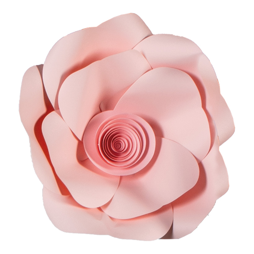 Rose aus Papier, Ø 20cm, mit Draht zum Hängen