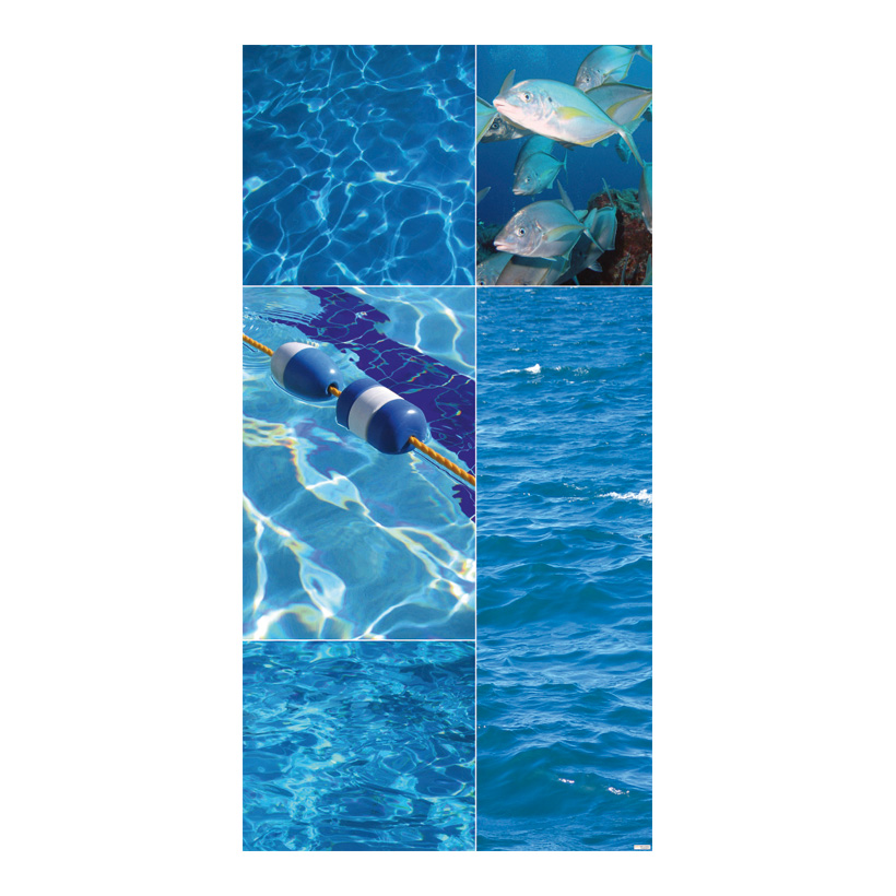 Motivdruck  Aqua, 80x200cm aus Stoff