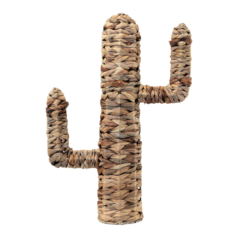 Kaktus, H: 46cm aus natürlichem Flechtmaterial