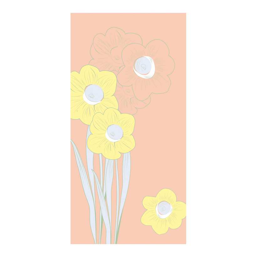 # Motivdruck "Blüten in Pastell", 180x90cm Stoff
