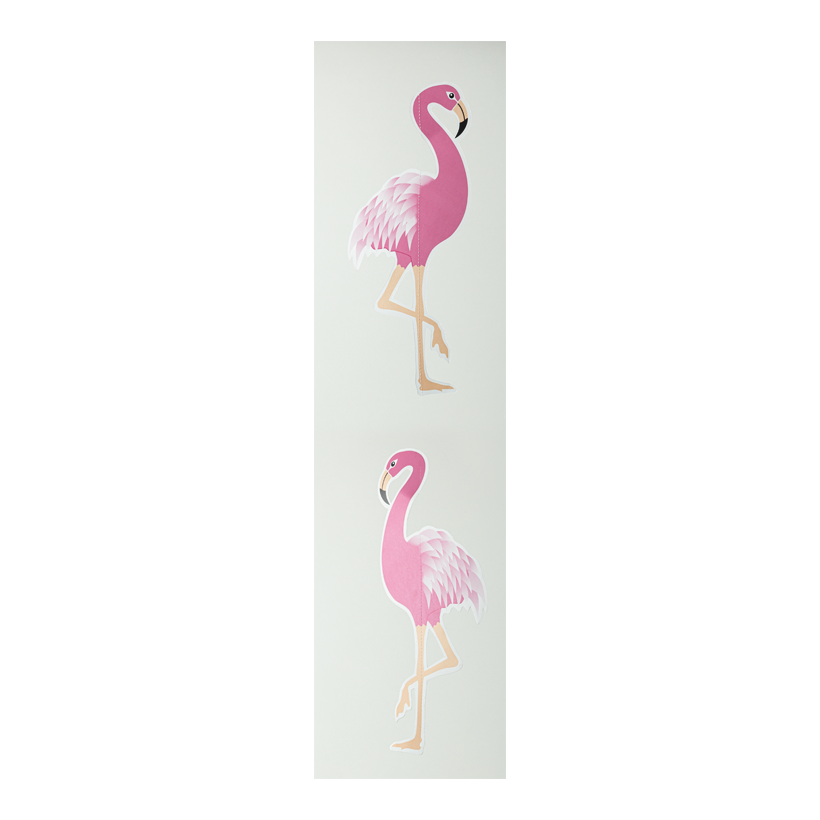 # Flamingohänger, 98x22cm aus Karton, schwer entflammbar nach B1, doppelseitig farbig