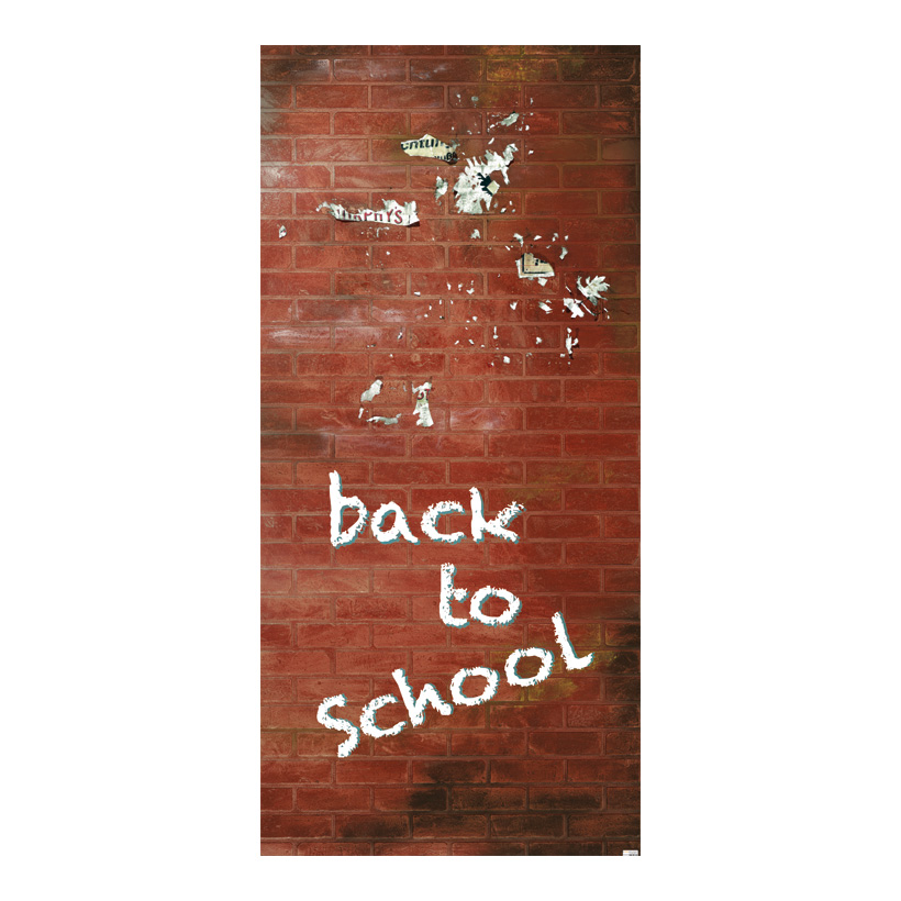 # Motivdruck "Back to school", 180x90cm Papier