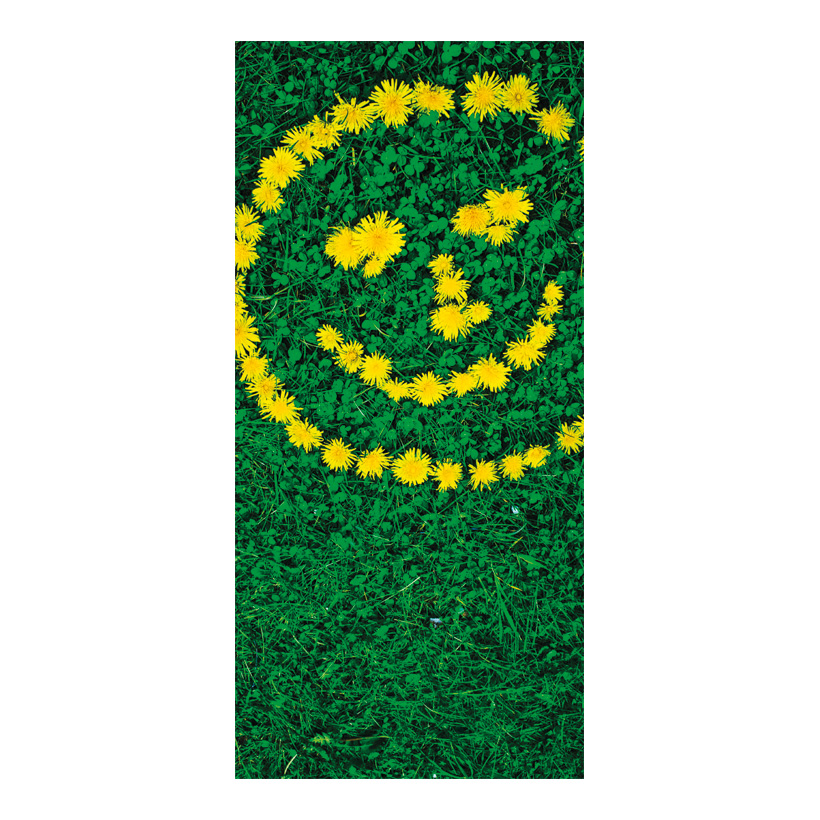 # Motivdruck "Blüten Smiley", 180x90cm Stoff