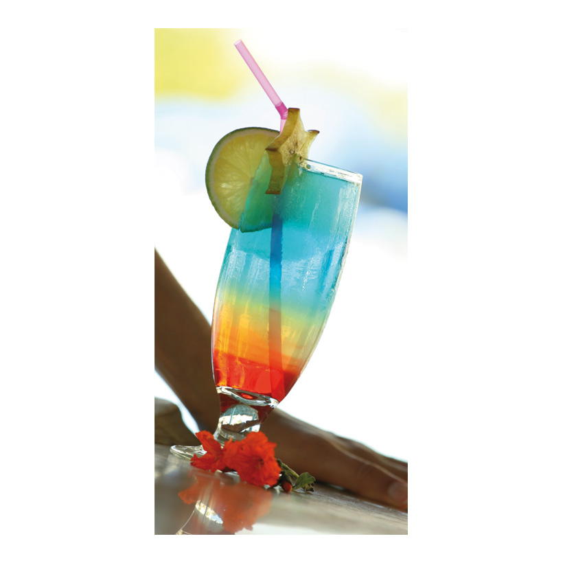 # Motivdruck "Cocktail", 180x90cm Stoff