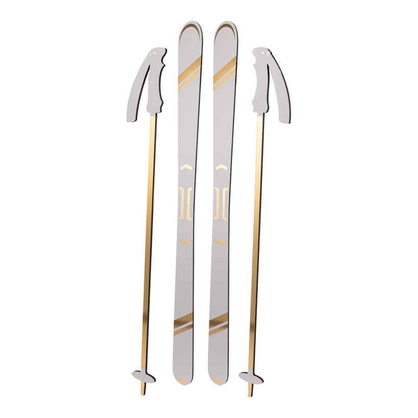# Skier 174x14cm Stöckchen: 114x14,5cm im 4-er Set, aus MDF