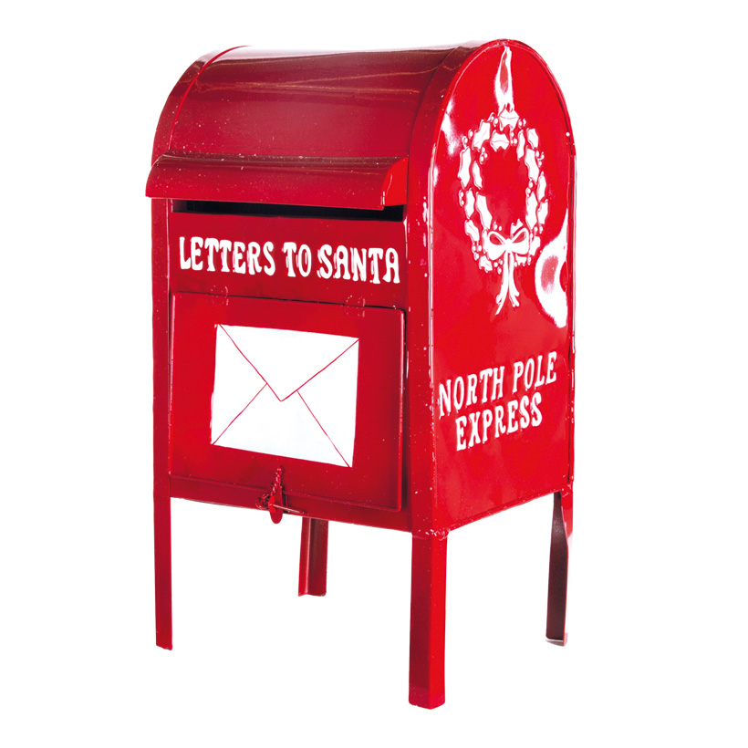 Briefkasten 52x28cm, aus Blech, Letters to Santa