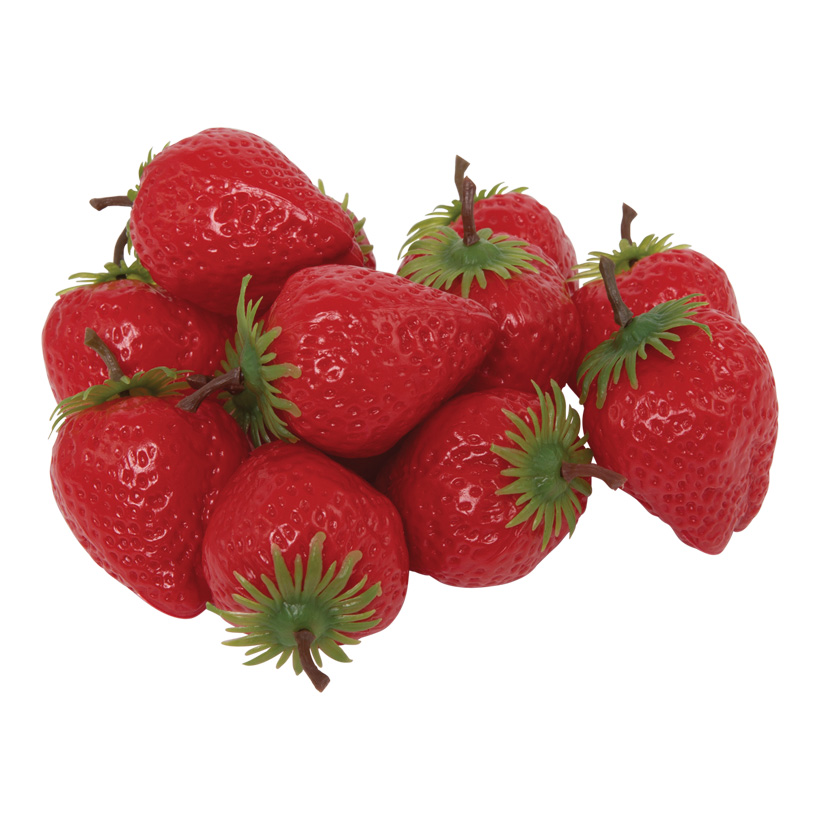 # Erdbeere, Ø 5cm, 12Stck./Btl., Kunststoff