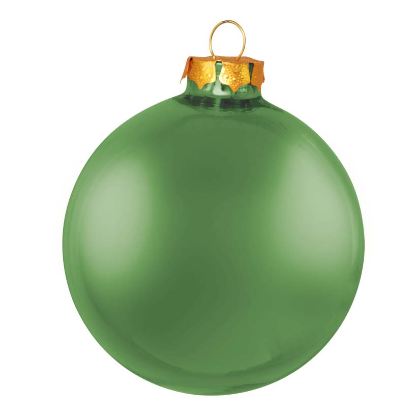 # Weihnachtskugeln, grün matt, Ø 6cm, 6 St./Blister, aus Glas
