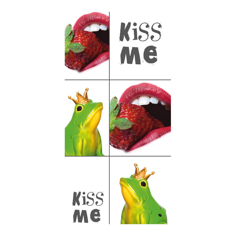 # Motivdruck "Kiss me", 180x90cm Papier