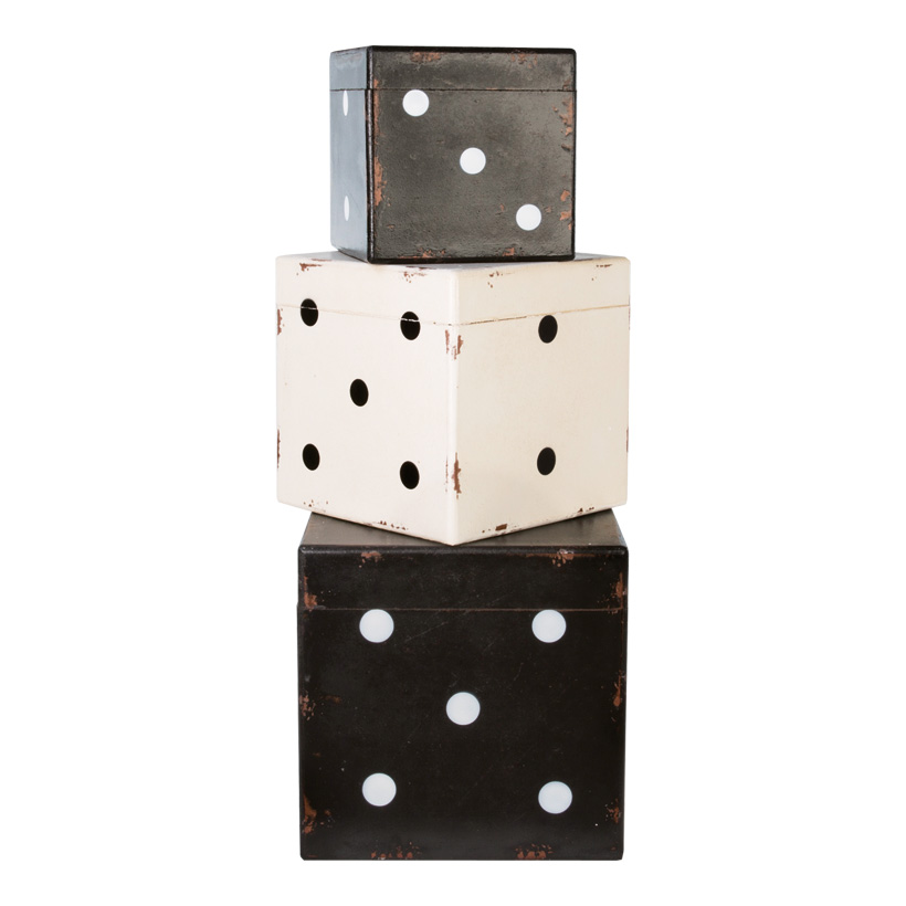 # Würfelboxen-Set, 30x30x30cm, 25x25x25cm, 20x20x20cm, 3Stck./Set, Holz
