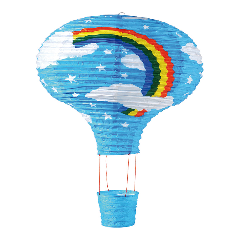 Heißluftballon, Ø 40cm, 60cm, Regenbogen, Papier