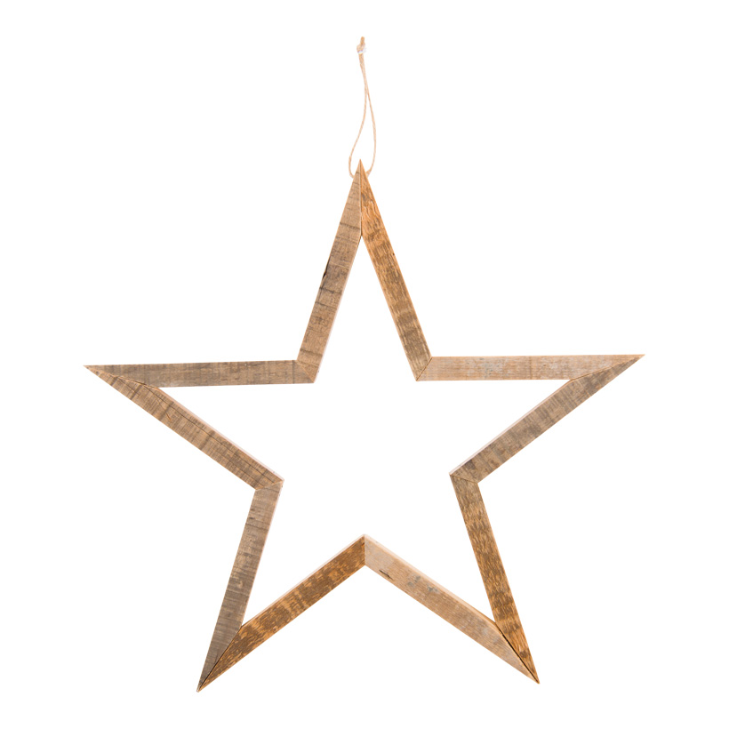 Stern aus Holz, 40x40x2cm mit Hänger