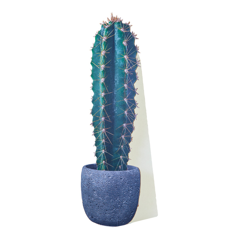 # Cut-out "Kaktus 2", 17x55cm, mit klappbarer Pappstütze, aus Pappe