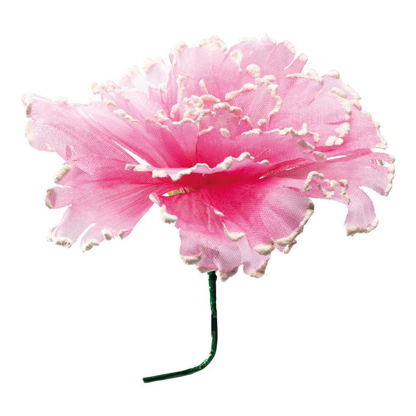 Fleur, Ø40cm Stiel:18cm, en tissu, avec tige courte, flexible