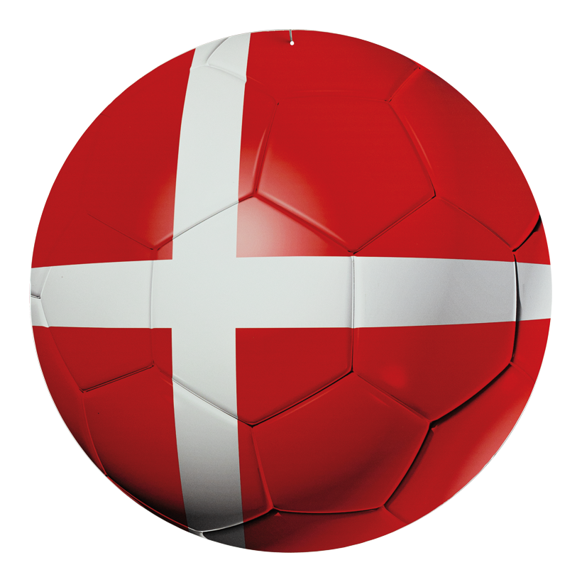 # Fußball, Ø 50cm aus Kunststoff, doppelseitig bedruckt, flach