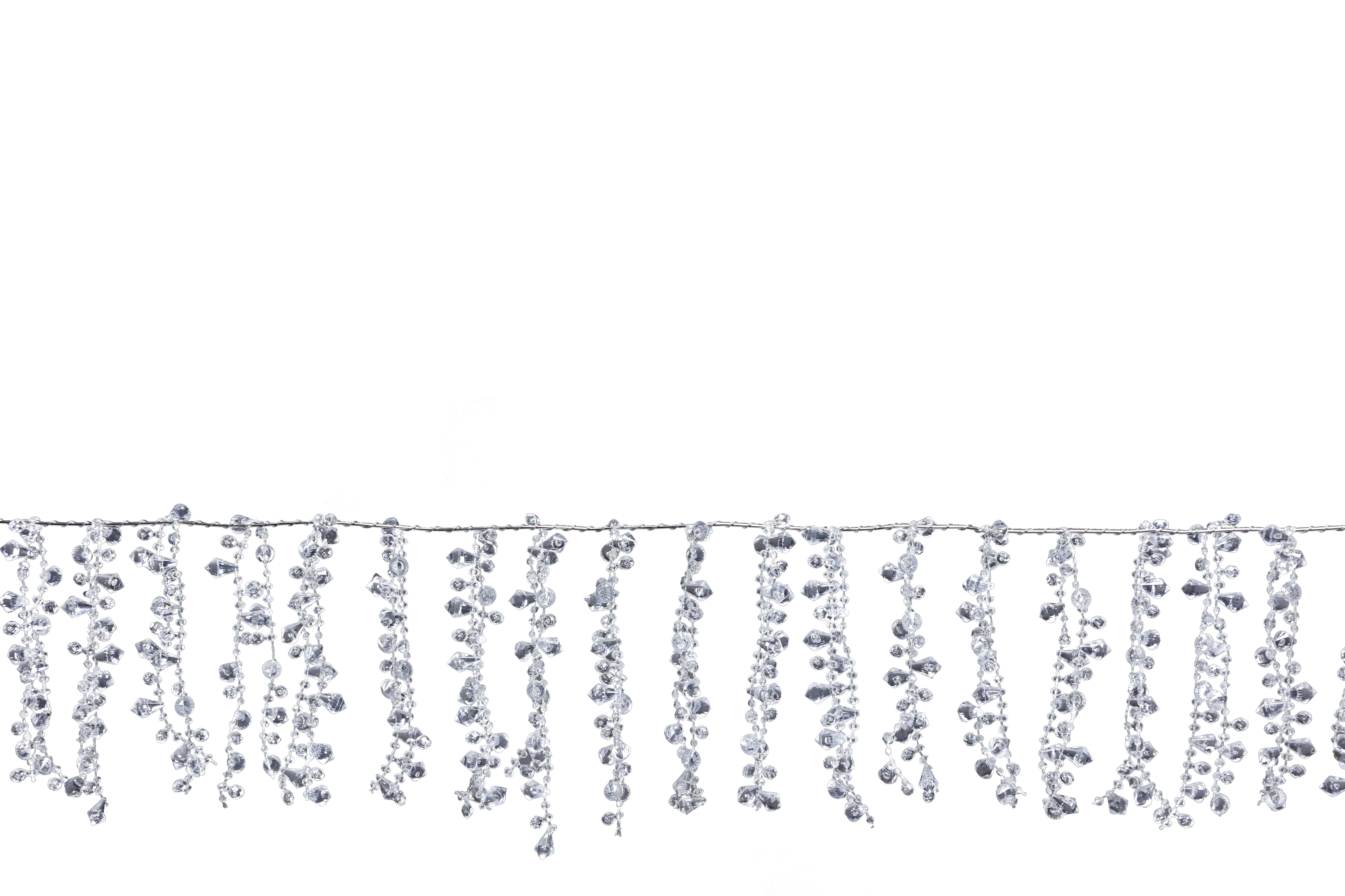Guirlande de cristaux, 180cm avec 10 chaînes de perlres